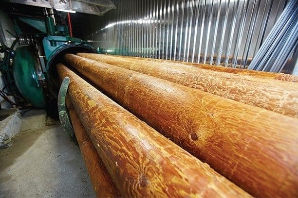 Опора деревянная пропитанная 11,0 м