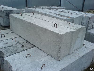 Блок фундаментный 12-6-6 1180х600х580 0.398м3, шт